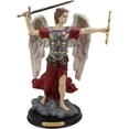thumbnail image 2 of Ebros Byzantine Archangel Saint Michael with Brass Name Plate Wooden Base 12.5"H, 2 of 7