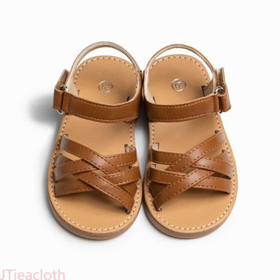 JTieacloth Girls Sandals For Toddlers Soft Sole Glitter PU With Flower Weaving Design Casual Summer Shoes For Baby To Ages 1 5Years Sandals Summer Dresses Shoes,Sizes 7.5 Little Kid(1-1.5 Years)