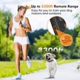 thumbnail image 3 of Dog Shock Collar - 3300Ft Dog Training Collar with Remote for 5-120lbs Small Medium Large Dogs Rechargeable Waterproof e Collar with Beep , Vibration, Safe Shock (Orange), 3 of 6