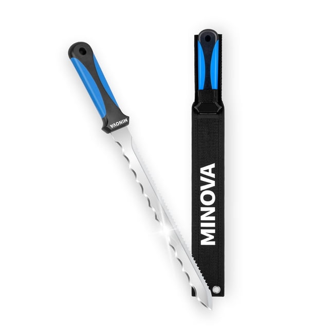 Cuchillo aislante Minova con hoja de acero inoxidable de 28 cm con funda