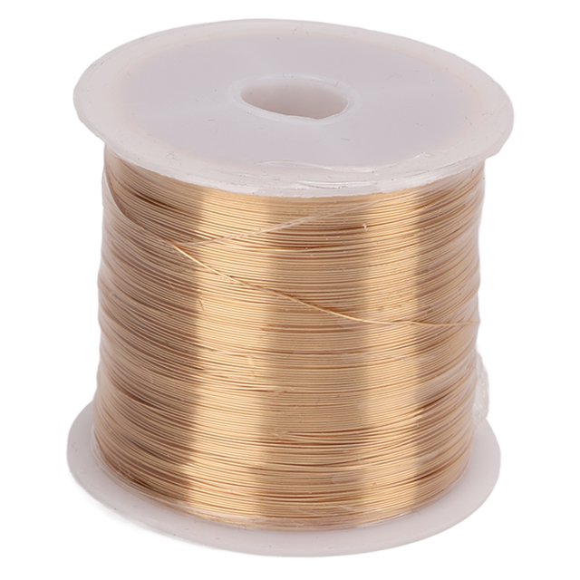 Alambre de cobre para joyería, 0,3 mm, 100 metros, para manualidades, tejido, moldeado, dorado