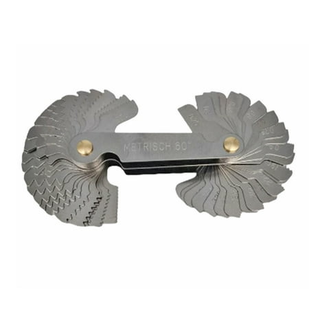Professional Foldable 55/60 Degree Thread Gauge Stainless Checking ...