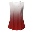 thumbnail image 4 of Liquidation d'Économies! BEFOKA Débardeur d'Été pour Femmes, Débardeur Décontracté en Liquidation pour Femmes, T-shirt Sans Manches Ample à Col Rond Dégradé pour Femmes, 4 of 5