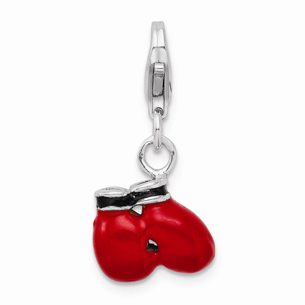 Boxing Gloves Charm With Lobster Claw Clasp Charms for Bracelets and Necklaces 