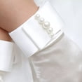 thumbnail image 2 of WHAMVOX Gants Satin Opera Blancs pour Femmes Design à la Mode Durable 1 Paire, 2 of 8