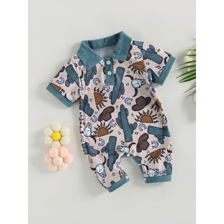 Wassery Western Baby Boy Summer Clothes 3 6 12 18 Months Infant
