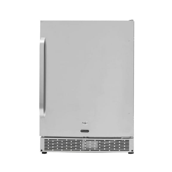 Whynter 24-Inch Energy Star Indoor/Outdoor Beverage Refrigerator, 5.3 Cu. Ft. Built-In Stainless Steel Cooler Fridge with Lock