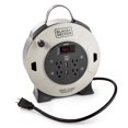thumbnail image 1 of Black + Decker 25ft. Cord Reel 16AWG 4 Outlets + 2 USB, 1 of 7