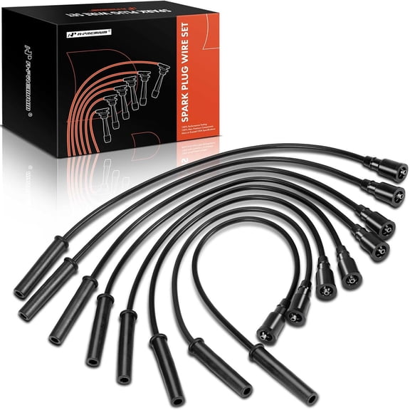 A-Premium Ignition Spark Plug Wires Set of 8 Compatible with Ford F-150 2010-2014 F-250 F-350 Super Duty 2011-2015 V8 6.2L
