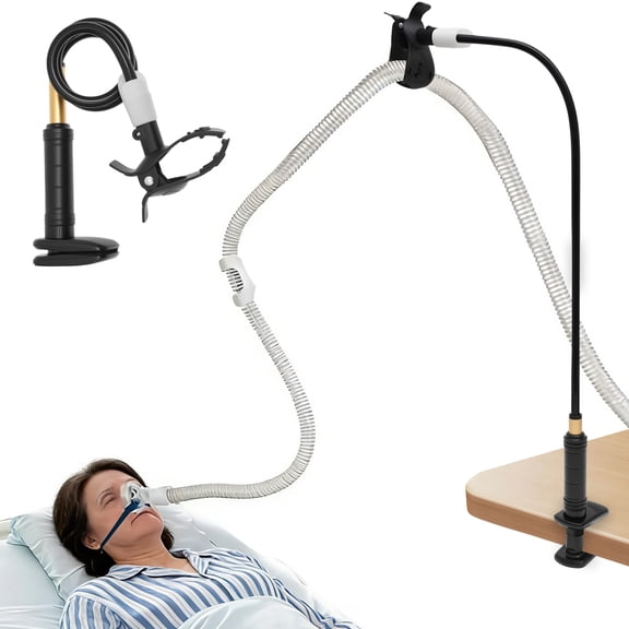 Ikoopy CPAP Hose Holder for Bed with Adjustable Angle Portable Knot Free CPAP Hose Hanger Avoiding Tube Twist for Sleeping