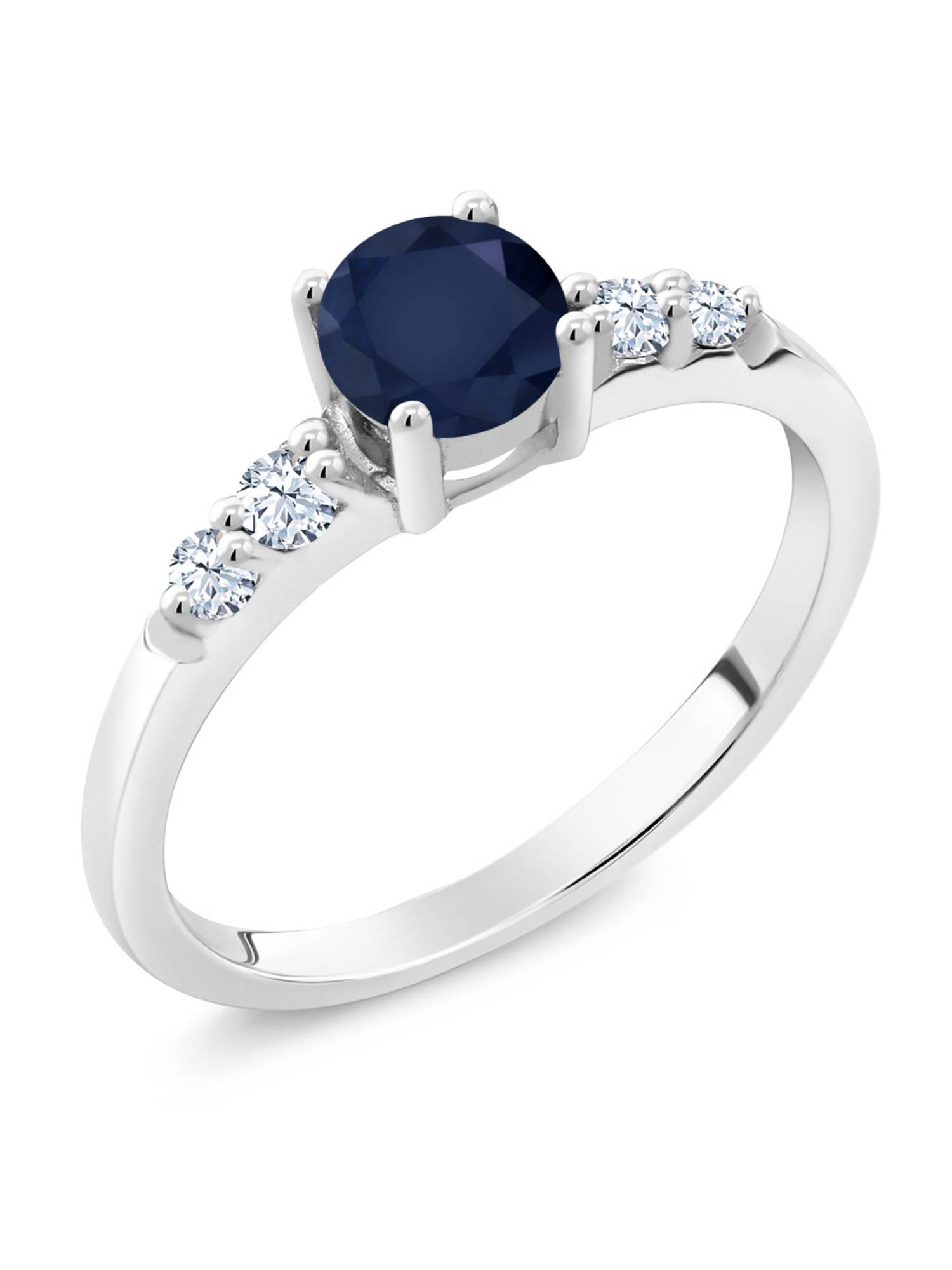 Gem Stone King 1.24 Ct Cushion Purple Amethyst White Created Sapphire 925 Sterling Silver Ring Gem Stone King 1.24 Ct Cushion Purple Amethyst White Created Sapphire 925 Sterling Silver Ring