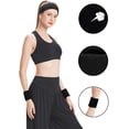 thumbnail image 2 of Hanerdun 6PCS Sports Wristbands Sweatbands Wrist Bands for Women Men Athletic Cotton Sweat Band Black, 2 of 5