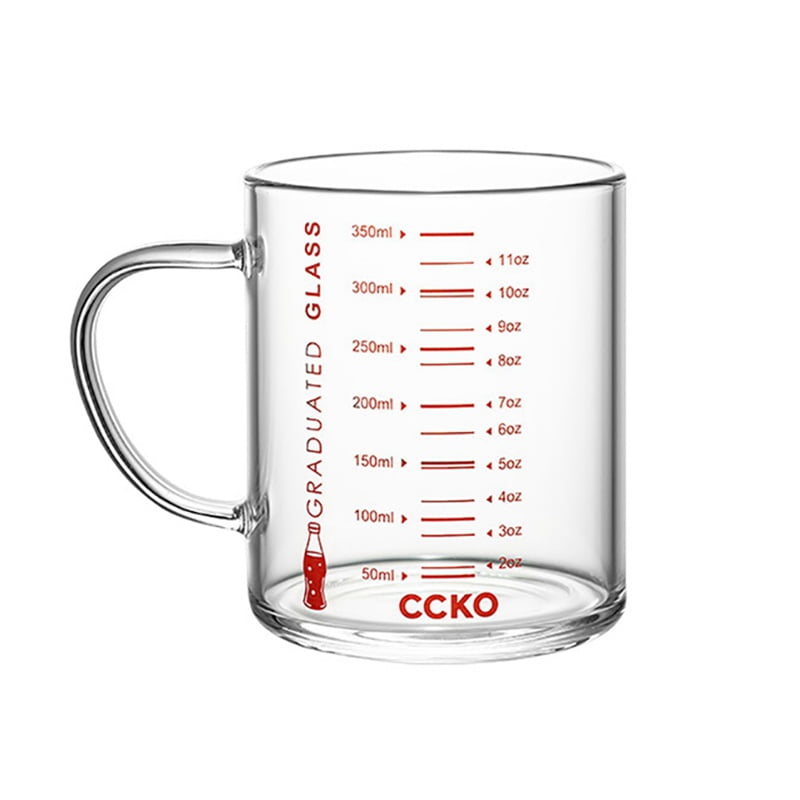 1pc 250ml Coffee Measuring Glass Cup Professional Milk Cup Premium Water Cup, Size: 7.5x7.5x9.5cm