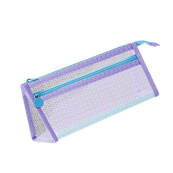 Double Layers Mesh Pencil Case Pen Bag Large Capacity Pen Case Pencil Pouch Pencil Bag Desk Organizers for Student