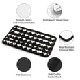 thumbnail image 5 of Car Handrails Box Pad 12.6 X 7.5 In Waterproof Non-Slip Wear-Resisting Durable Breathable Strong Tensile And Tensile Stretch Black Houndstooth Vintage Texture_3, 5 of 7