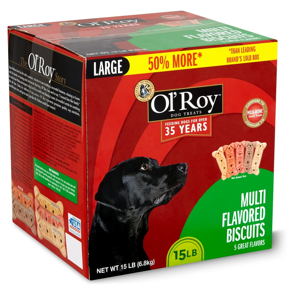 Ol' Roy Multi Flavored Biscuits Dog Treats, Large, 15 lb
