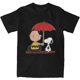 thumbnail image 2 of Camisetas de algodón 100% de Peanuts, Charlie Brown y Snoopy, camisetas novedosas para hombres, ropa de playa con diseño asombroso, manga corta, 2 of 5