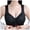 Black, variant on Bra Older Women Front Closure Bras Senior No Underwire Wireless Snap Closing Comfort Cotton Bra (Pink, 48)