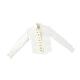 thumbnail image 3 of Figuras de acción Ropa Escala 1:6 Uniforme histórico Traje Miniatura coleccionable Top blanco, 3 of 9