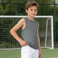 thumbnail image 5 of Krdevn Boys Breathable Mesh Tank Top Sleeveless Crewneck Shirt for Sports and Casual Wear,9-10 Years, 5 of 6