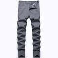 thumbnail image 1 of Lilgiuy Men's Fashionable Striped Plaid Casual Trousers High Elastic Large Size Slim Formal Trousers Cotton Trousers Full Lengrh Pants for Athletic Workout, 1 of 5