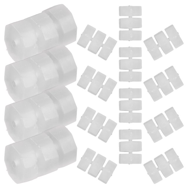 CRAFTHROU 50Ud Accesorios De Silicona Para Cable De Octagonal Duradero