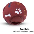 thumbnail image 5 of Interactive Rubber Dog Toy Ball Candy Dispenser, Red, 5 of 5