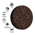 thumbnail image 4 of Yiaed Autumn Brown Plants Print Print Tire Wheel Cover, tire covers for trailers,rv wheel covers,rv tire covers, camper tire covers,tire covers for cars-14 inch, 4 of 6