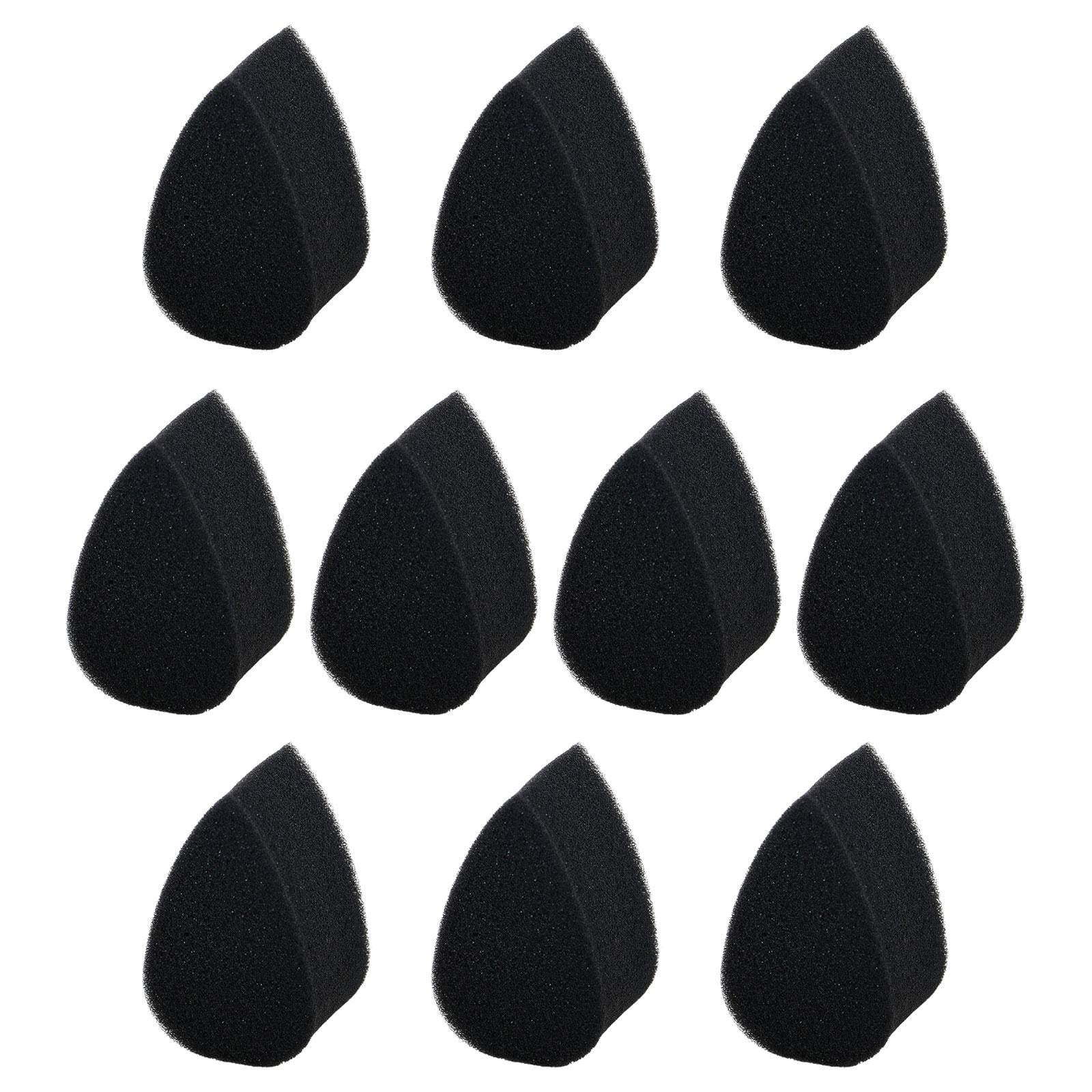 10Pcs Face Paint Sponges Painting Sponge High Density Face Painting  Supplies for Art Work and Body Painting Tear Drop (Black)