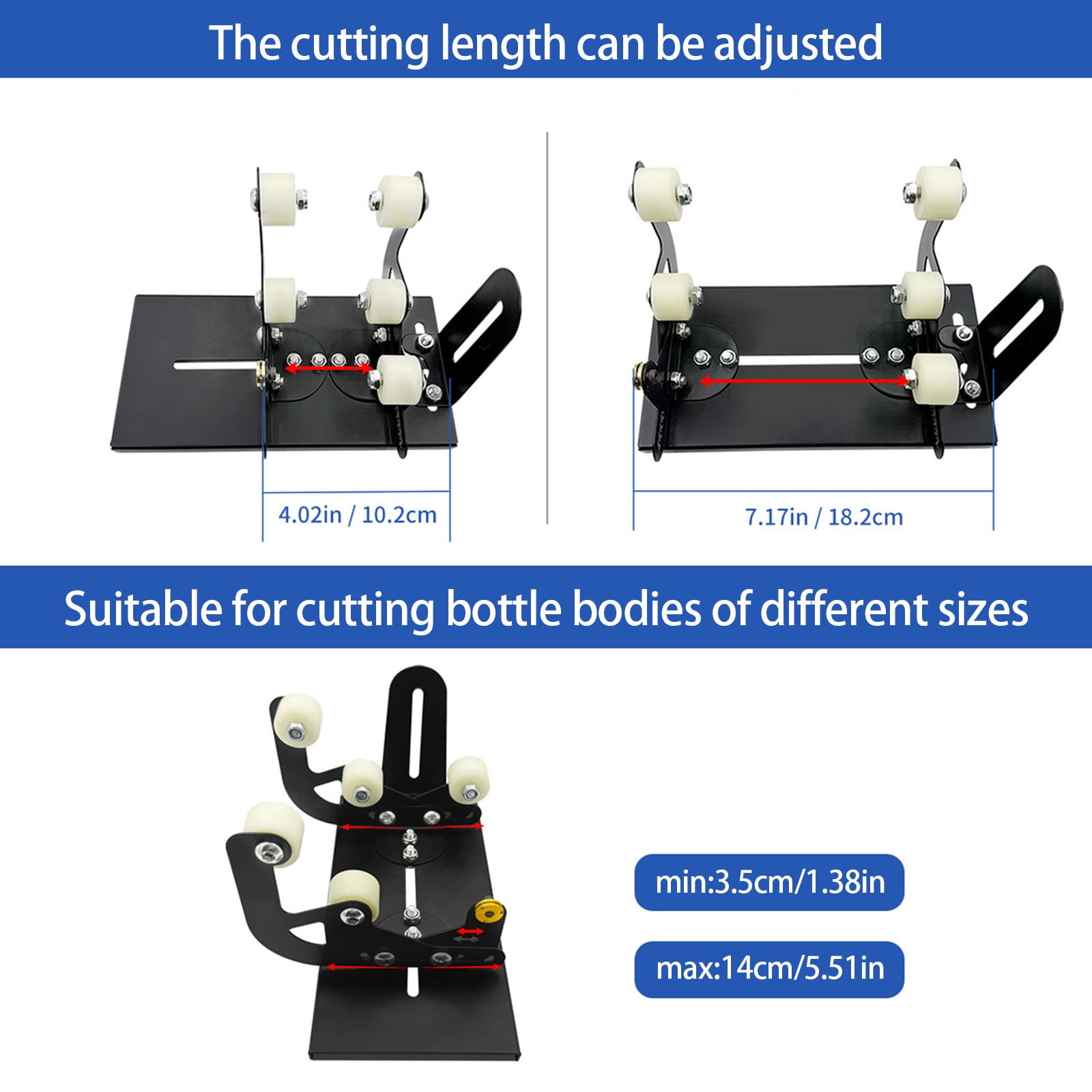 Glass Bottle Cutter Tool Square Round Wine Beer Glass Sculpture Cutter Machine Glass Cutting Bottle Holder