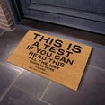 thumbnail image 4 of LMTODLFG Doormat Home Decor Welcome Mat Rubber Backing This is a Test If You Can Read This All The Way Down to Here Please Get Off My Porch Doormat for Entrance, 16x24inch, 4 of 6
