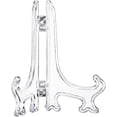 thumbnail image 3 of Hestya Clear Plastic Easel Plate Stands Holders Picture Easel (4/6/ 8 Inches, 15 Pieces Clear), 3 of 6
