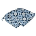 thumbnail image 2 of Vargottam Non Slip DiningChairCushionU-ShapedPrinted Indoor/OutdoorChairPadsHome Decor Reversible & Machine Washable DiningChairPad With String Ties - Set Of 2-Light Blue, 2 of 8