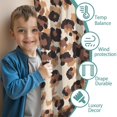 thumbnail image 3 of Blackout Kids Curtains,Beige and Brown Leopard Pattern Childrens Insulated Curtains Set Of 2,Bedroom Essentials,Toddler Room Decor 42"x63", 3 of 5