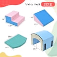 thumbnail image 3 of Soft Foam Climber 5-Piece Sets Indoor Active Play Structure For Climbing Sliding Crawling Foam Blocks For Babies Toddlers, 3 of 9