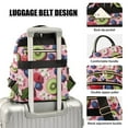 thumbnail image 3 of FORMRS Mini Backpack Purse for Women Quilted Travel Daypack Casual Shoulder Bag, Pink Kiwi, 3 of 7