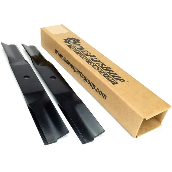 (2) Blades for John Deere Riders 38" LT150, GT225, LX255 AM-100946, M82408