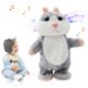 thumbnail image 3 of Juguete de peluche de hámster parlante, repite lo que dices, divertidos juguetes de peluche para niños, juguetes interactivos de peluche con forma de disco parlante, regalo de cumpleaños para niños,, 3 of 8