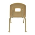 thumbnail image 2 of 16" Creative Colors Split Bucket Chair in Tan with Tan Frame and Ball Glide, 2 of 2