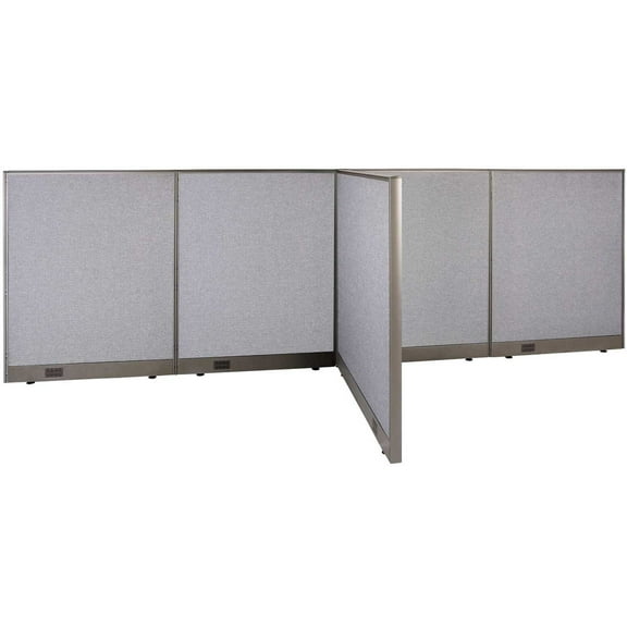 GOF T-shaped Freestanding Partition (48”D x 144”W x 48”H) Office Room Divider, Privacy Screen, Workstation Cubicle
