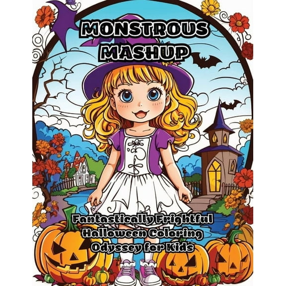 Monstrous Mashup: Fantastically Frightful Halloween Coloring Odyssey for Kids (Paperback)