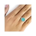 thumbnail image 4 of JewelersClub Chalcedony Ring Birthstone Jewelry – 4.50 Carat Chalcedony 0.925 Sterling Silver Ring Jewelry with White Diamond Accent – Gemstone Rings with Hypoallergenic 0.925 Sterling Silver Band, 4 of 4