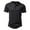 Black, variant on Men's Slub Knit Casual Tee for Summer Fashion Comfort and Style,Size XL