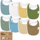 thumbnail image 1 of Baberos orgánicos para bebés KeaBabies, absorbentes suaves, de 0 a 24 m, paquete de 8, 1 of 9