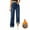 Blue, variant on Women's Winter Jeans Fleece Lined Jeans Thermal Thick Skinny Denim Pants Slim Stretch Warm Jeggings Black L