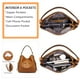 thumbnail image 5 of Bolso de mano Realer Hobo Bucket Purse de piel sintética para mujer, 5 of 6