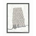 thumbnail image 2 of Stupell Industries Alabama Patterned Grey US State Design Framed Wall Art by Ziwei Li, 2 of 5