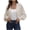 Beige, variant on Lovskoo Cardigan Sweaters for Women Irregular Hem Solid Color Warm Long Sleeve Cardigan Sweater Coat White
