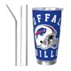 thumbnail image 1 of Taza térmica duradera de acero inoxidable 304 con tema del equipo de fútbol Bills con tapa y pajita Taza térmica de acero inoxidable de 20 oz Taza para automóvil Adecuada para bebidas frías y, 1 of 8