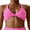 Rose Red, variant on Charmo Womens Front Twist Sports Bra Stappy Padded Yoga Bra